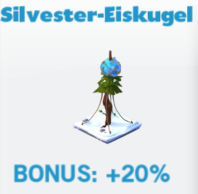 Silvester-Eiskugel     